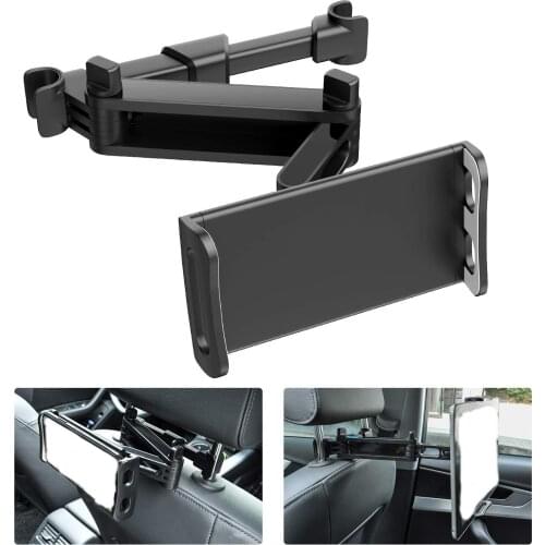 360 Degree Rotating Car Rear Seat Headrest Bracket Car Interior Accessories Car Lazy Bracket Car Mobile Phone Bracket