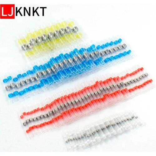 30/40/50/100pcs Solder Seal Wire Connectors sleeve terminal Heat Shrink Waterproof Electrical Wire Terminal