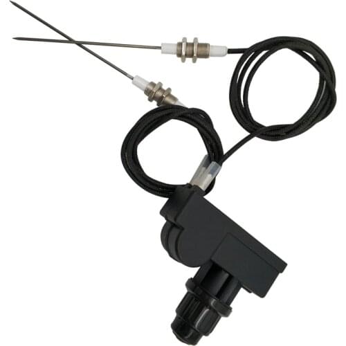 AA battery igniter with two exits for gas BBQ grill or fire pit heaters with two universal ignition electrode