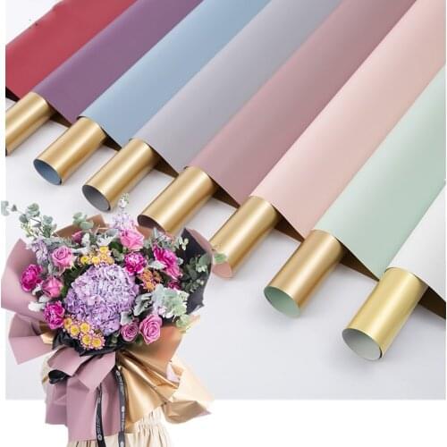 Flower Gift Wrapping Paper Double-sided Color Painting Florist Bouquet Decoration Korean style Gift Packaging Paper