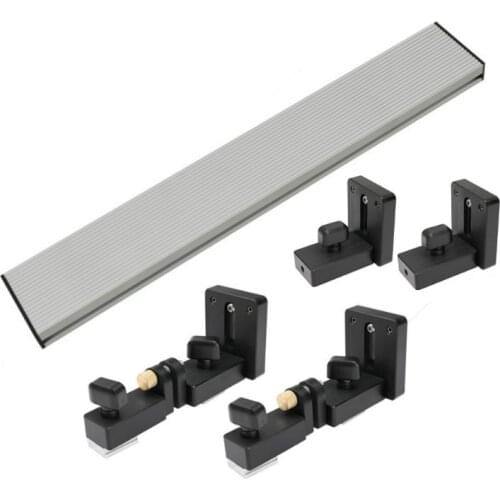 Woodworking Profile Fence and T Track Slot Sliding Brackets Miter Gauge Fence Connector for Table Benches Woodworking Router/saw