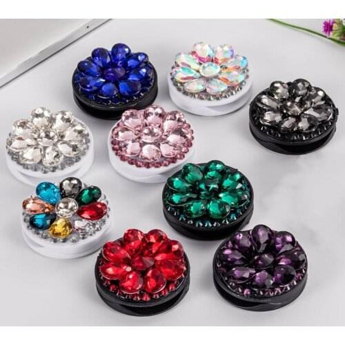 Delicated Crystal Rhinestone Mobile Phone Holder Stand Finger Ring Bracket Extendable Mount For All Phone