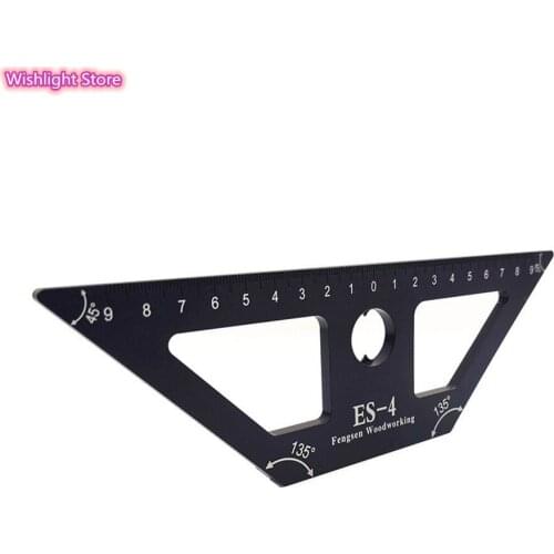 ES-2 Woodworking Line Scribe Ruler Aluminum Alloy Multi-angle Gauge Divider Calipers Measuring Tools 45 Degree Scribe ES-4 ES-2