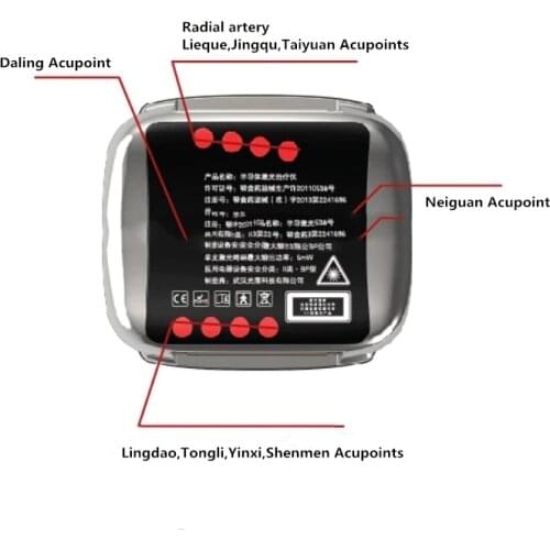 2016 Hot selling home use physical decvices reduce high blood pressure laser watch