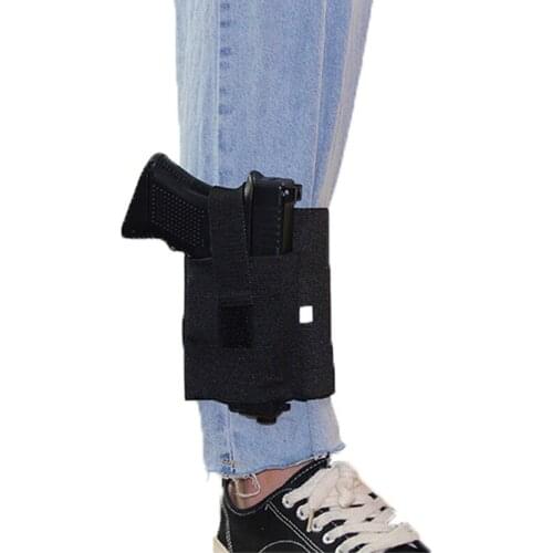 Ankle Leg Gun Holster Adjustable Concealed Carry Right Left Leg Pistol Handgun Holster Elastic Strap Gun Bag Hunting Accessories