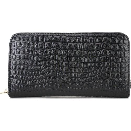 Stone pattern cowhide Leather wallet Women clutch bag women mobile phone bag Coin Purse Card Holder wallet Pouch leather wallet