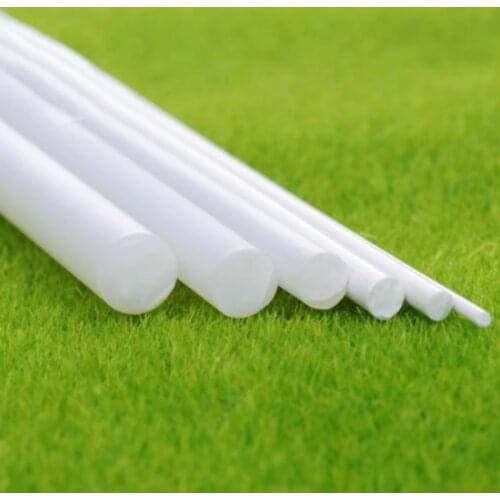 30pcs ABS round stick (0.5/0.8/1/1.5/2/2.5mm) plastic white round stick DIY house sand table model construction stick tool