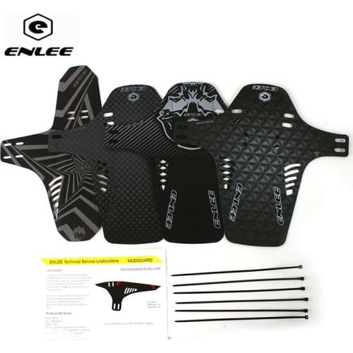 ENLEE mountain Bike Wings Mud Guard Bicycle Reflective Fenders Plastic Front /rear Bike Mudguard Cycling Accessories