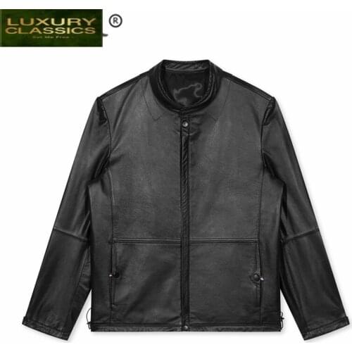 Jacket 100% Real Leather Men Winter Clothes 2021 Motorcycle Natural Cow Leather Coat Male Genuine Leather Jackets 112021G