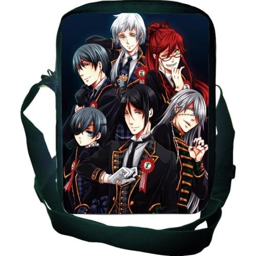 Mens Bag Black Butler Kuroshitsuji Crossbody Bag For Boys Bolsa Feminina Trending Shoulder Handbags Shoulder Bags Girls Bookbag