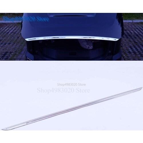 FOR VOLVO XC60 2009-2017 Molding Tailgate Door Strip Accent Garnish Styling Chrome Rear Trunk Tail Gate Cover Trim accessories
