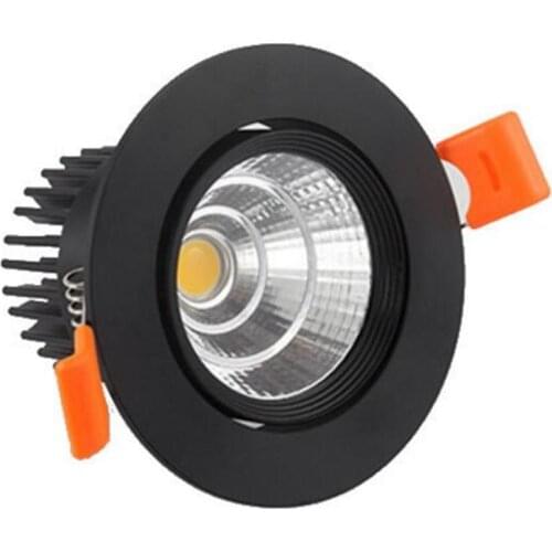 Newest Led Downlights7w 10w 15w 25w 30w Dimmable COB Recessed Led Spot Light Down lights 60 angle Warm Cold White AC85-265V