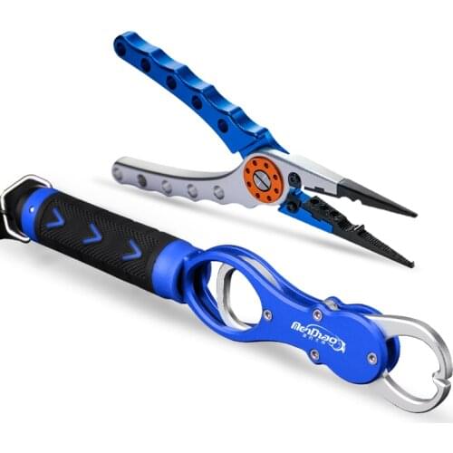Aluminum Alloy Fishing Grip Pliers Stainless Steel Fish Gripper Hook Recover Line Cutter High Quality Fish Grip Tool