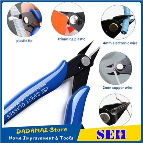 Pliers Multi Functional Tools Electrical Wire Cable Cutters Cutting Side Snips Flush Stainless Steel Nipper Hand Tools