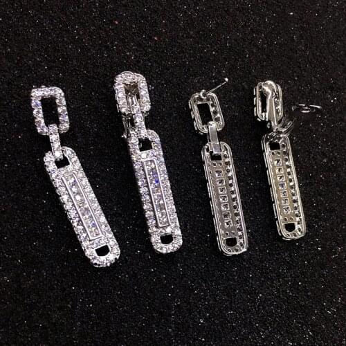 Hot Fashion ear cuffs no pierced ear clip charms clear cz crystal earring on earrings 2016 brand new ear clips