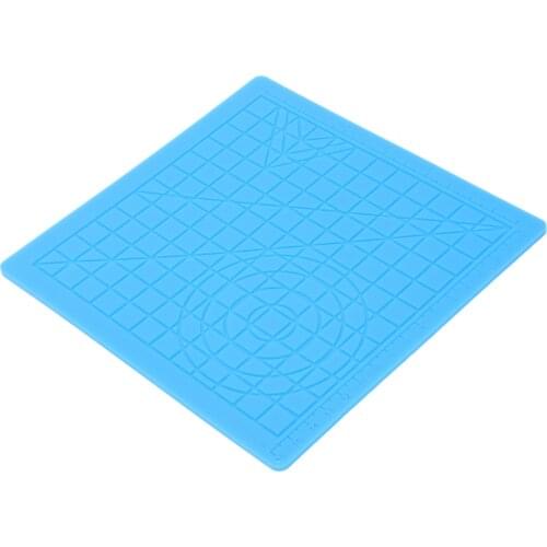 3D Pen Mat Silicone Design Mat Kit With 2 Silicone Finger Caps, 3D Printing Pen Mat With Basic Template, Drawing Tools 3D Pen