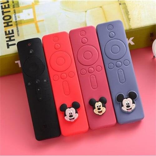 Disney Mickey Silicone Dustproof Remote Control Cover for Xiaomi TV Mi 4A 4C 4X 4S Anti-Fall Protective Case Shell Box