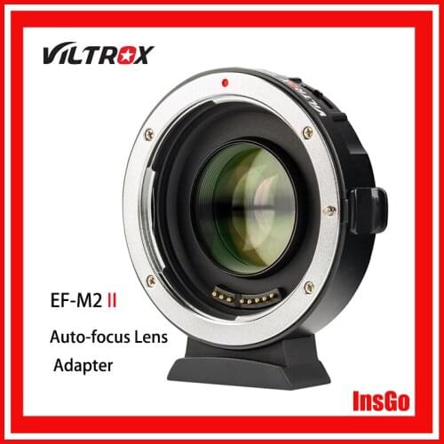 Viltrox EF-M2 II 0.71x Booster Focal Reducer Adapter Auto-focus for Canon EF mount lens to M43 camera GH5 GH4 GF7GK GX7 E-M5 II