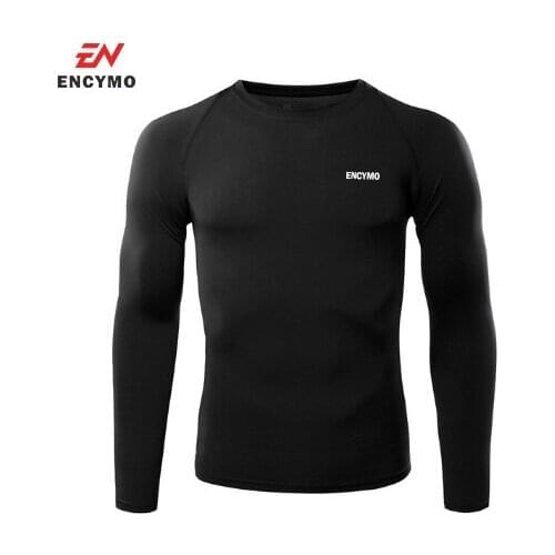 ENCYMO Cycling Base Layers Long Sleeves Compression Tights Bicycle Running Bike Clothes Jersey Sports Clothing