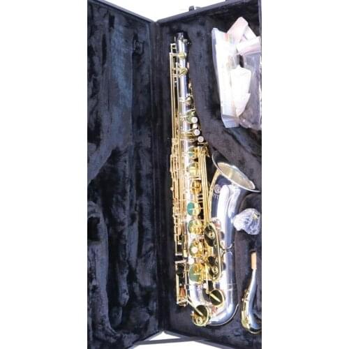 Jupiter JTS-1100SG Bb Tenor Saxophone Brass Nickel Silver Plated Body Gold Lacquer Key B Flat Sax Music Instruments With Case