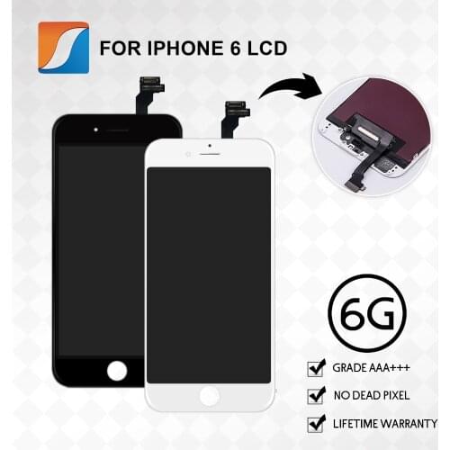 Grade AAA+++ 20PCS/LOT For iPhone 6 LCD Display With Touch Screen Digitizer Assembly Ecran Replacement Pantalla Free Shipping