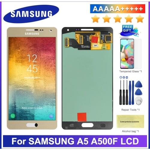 Super AMOLED For SAMSUNG Galaxy A5 2015 LCD Display Touch Screen Digitizer Assembly A500FU A500 A500F A500M LCDs