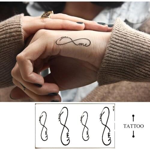 1pc Sexy Removable Waterproof Tattoo Metallic Temporary Tattoo Stickers Body Art