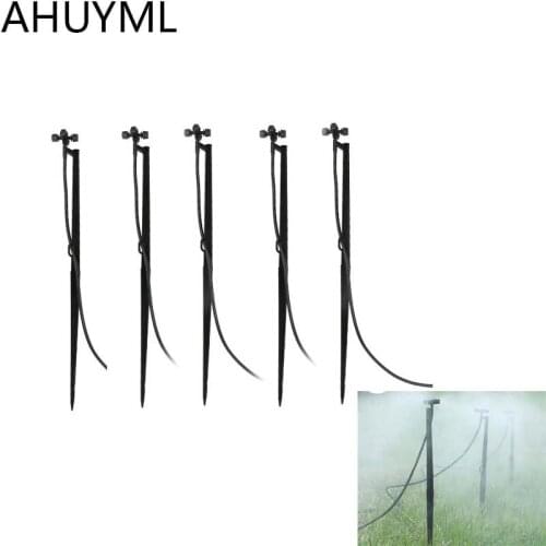 10pcs Large-area 1-5M Lawn 360 Rotating Nozzle Drip Irrigation Plant Garden Micro-Installation Automatic Watering Nozzle +50cm