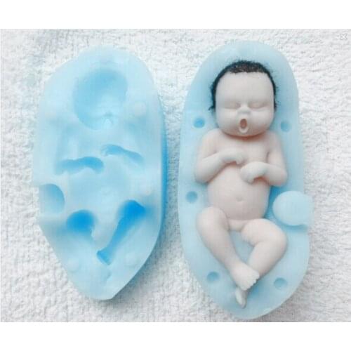 3D Craft Mold Silicone Baby Mold Cake Mold Fondant Cake Decoration Mold Nof1869 Moulds Silicone Rubber PRZY Eco-friendly 001