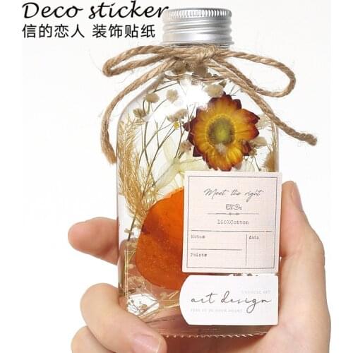 40pcs/pack Sticker Pack Song of the Wanderer Series Small Scrapbooking Decorative Stickers Aesthetic Paper Sticker Flakes