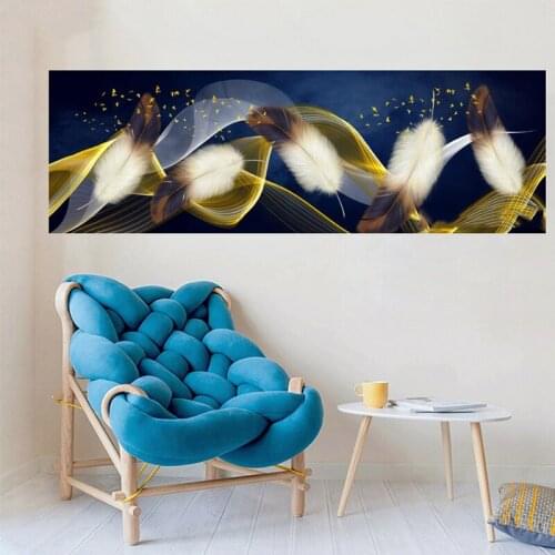 5d large Diy diamond painting modern abstract feather full square round drill diamond embroidery kit wedding decorationsZP-3646