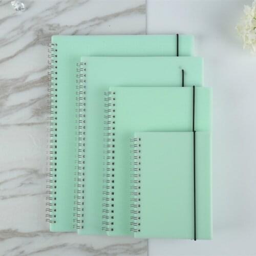 A4 B5 Big Size PP Scrub Dotted Journal 5mm Diary Dotted Grid Notebook Dotted Paper School Stationery D40