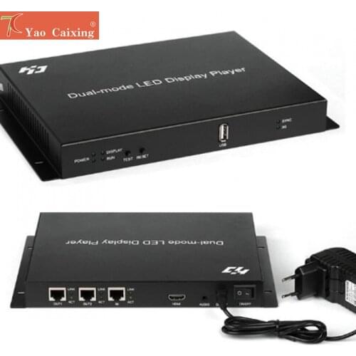 Free shipping HD-A602 sending box controller with hdmi wifi rj45 usb asynchronous control card rgb led screen