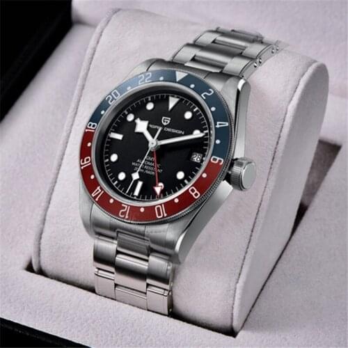 PAGANI DESIGN 2021 New Mens Watches Dive Clock BB58 GMT Mechanical Wristwatch Sapphire Glass Stainless Steel Relogio Masculino