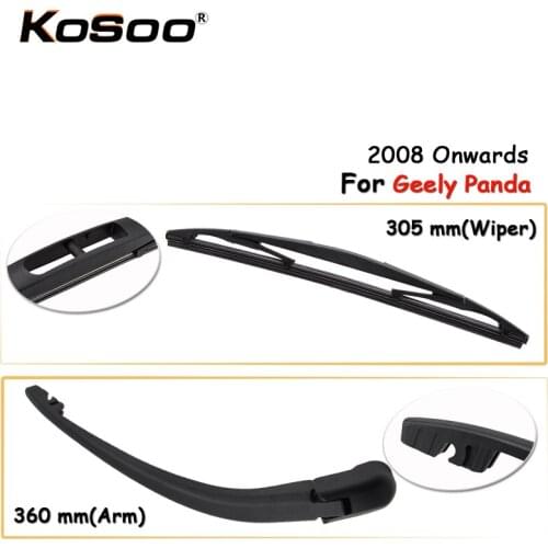 KOSOO Auto Rear Car Wiper Blade For Geely Panda,305mm(2008-)Rear Window Windshield Wiper Blades Arm,Car Accessories Styling