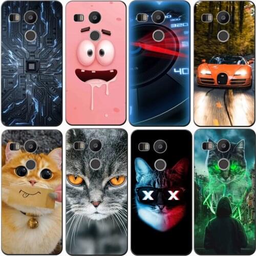 For LG NEXUS 5X Case Rose Wolf Cute Patterned Cover Soft Silicon Phone Case for LG Nexus 5X for lg nexus 5 x Top Quality