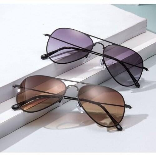 Elbru Fashion Double Light Reading Glasses Sunglasses Hyperopia and Myopia Presbyopic Glasses Outdoor Fishing Sunglasses