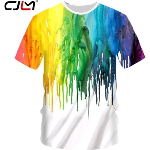 CJLM New Hip Hop Casual Tshirts Men 3d Funny Graffiti Printed T-shirts Homme Short Sleeve Crewneck Tee Shirts Summer Tops Unisex