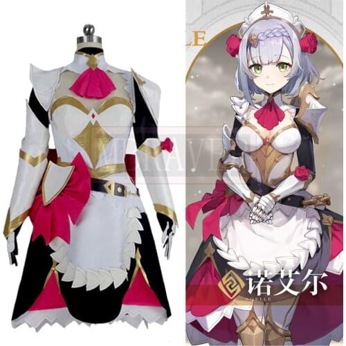 Genshin Impact Noelle Cos Cosplay Costume Halloween Party Christmas Custom Made Any Size