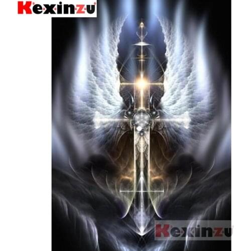 Kexinzu Full 5D DIY Square/Round Diamond Painting"Wing sword" 3D Embroidery Cross Stitch Mosaic diamondpainting Gift K@88886