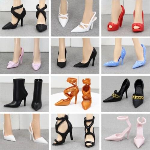 Collective edition Fashion High Heels Shoes / Doll Accessories For 1/6 FR ST Xinyi Barbie Doll , Doll Shoes