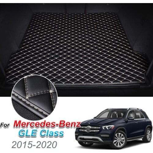 The Trunk Floor Leather Liner Car Trunk Mat Cargo Compartment Floor Carpet For Mercedes Benz GLE Class 2015-2020