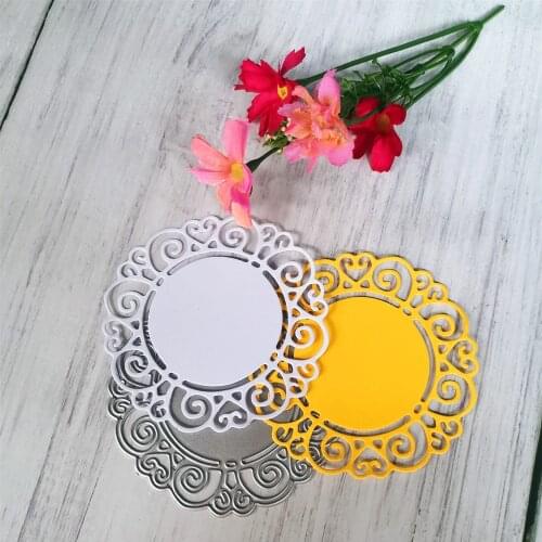 Circle Lace Egde Metal Cutting Dies for Craft Dies Stencil Template Scrapbooking Embossing Knife Blade Punch Cards Dies Cut New