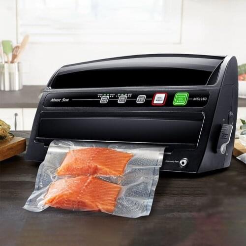 MS1160 Vacuum Sealer 110V/220V 200W Food Vacuum Sealer Packaging Machines Professional Vacuum Sealing Machine Include 10Pcs Bags