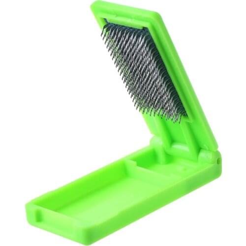 Portable folding Suede Sole Wire Cleaners Dance Shoes Cleaning Brush For Footwear K1MF