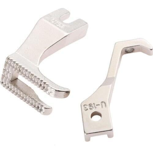 Synchronous Bilateral Flat Car Presser Foot (DY Car Presser Foot) Non-trace Without Teeth Flat Bottom Presser Foot U192 U193