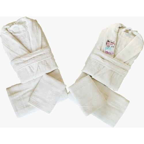 High Quality 6 Pcs Family Bathrobe Bathrobes Towels Bath Robe Towel Hotel Spa Bathrobe Set Hotel Spa Towel