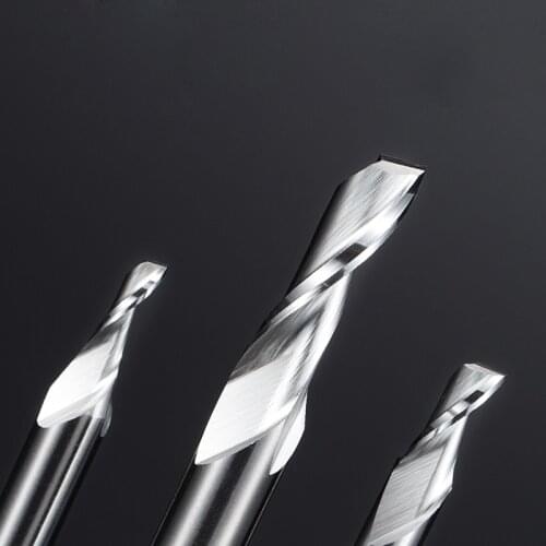 1pcs-freeshipping cnc end mill HSS 1 flute spiral aluminum engraving router bit,aluminum alloy doors and windows aluminum cutter