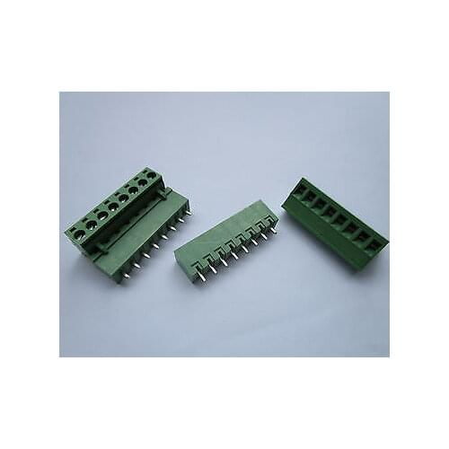 120 pcs 5.08mm Close Straight 8pin Screw Terminal Block Connector Pluggable Type