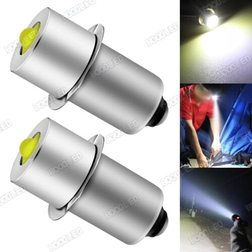 2Pcs P14.5S PR2 LED Flashlight Bulbs 3W CREE LEDs DC6-24V Maglite LED Upgrade Replacement Bulb for 12V 18V Flashlight